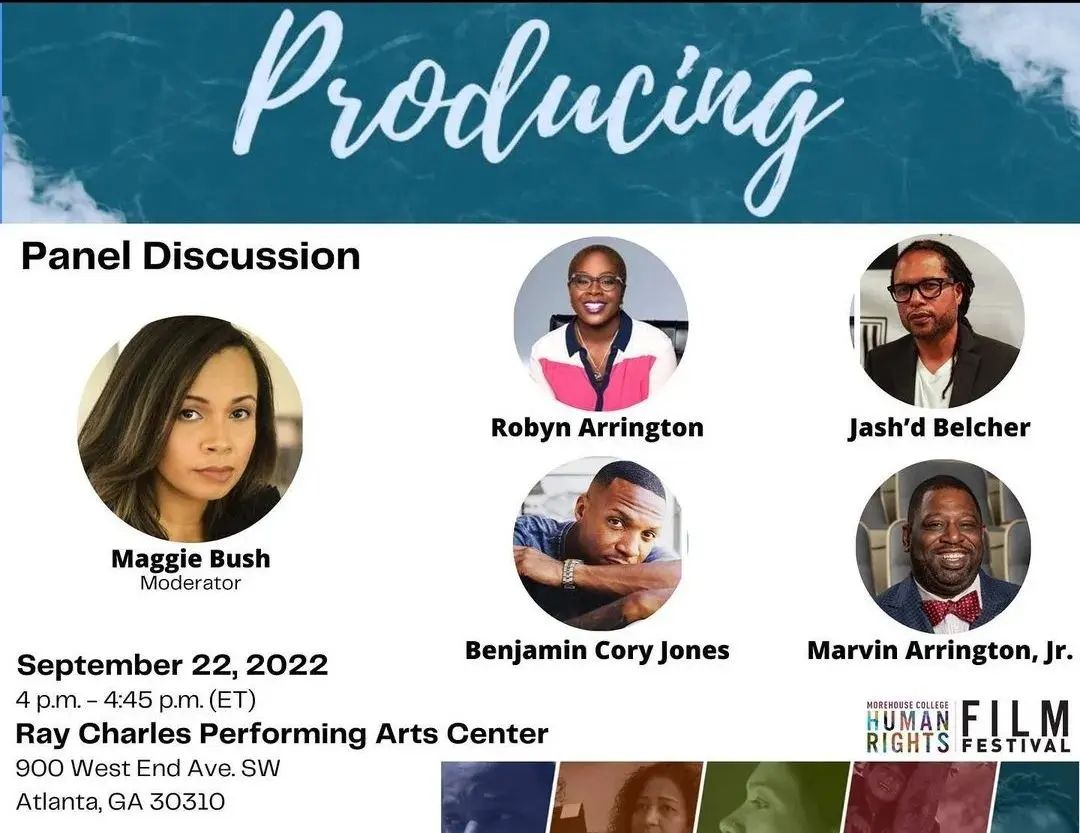 Reposted from @fultonfilmsga Are you attending the Morehouse Human Rights Film Festival? Be sure to check out the Producing Panel with Fulton Commissioner @marvinarringtonjr today at 4:00pm Don't forget to stop by the Fulton Films table. Tickets are still available at the @morehousefilmfest link in bio. ° ° #Fultonfilms #FultonCountyFilmsOffice #MorehouseCollegehumanrights #MorehouseFilmFestival #Shorts #Series #Directors #Actors #filmfestivalsubmission