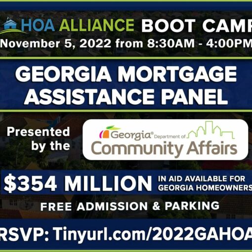 Come learn how to get mortgage assistance feom the State of Georgia. $354 million !vailable for Georfia homeowners for help with past due mortgagea, past due BOA dues and past due urilities. #mycommunitymatters #HOAAssociations #HOABoard #hoa #condo #realtor