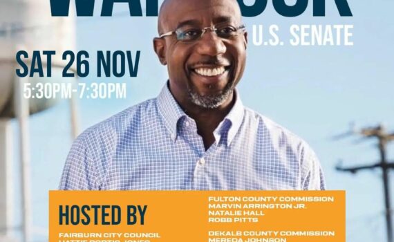 Everyone please repost and join us tomorrow from 530pm to 730pm @soigneatlanta for a Get OUT THE vote Meet & Greet with Reverend Senator @raphaelwarnock. Voting in Fulton County starts tomorrow Saturday, November 26th From 7am to 7pm. #VoteWarnock