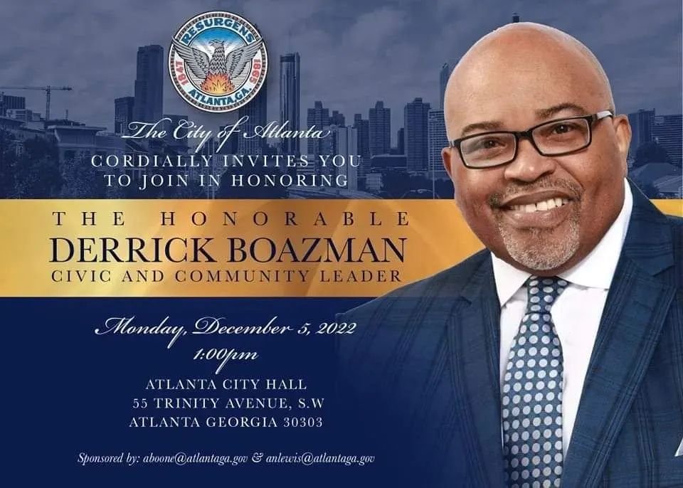 Reposted from @1380waok Shout out to our very own Derrick Boazman. He will be honored as Atlanta's Civic and Community Leader on Monday, December 5th 1pm at Atlanta City Hall. Congratulations DB!! #TooMuchTruth