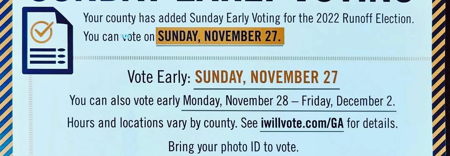 Reposted from @michaeljdavis777 Early voting 🗳️ on Sunday. #atl #atlanta #atlantaga #atlantasocial #atlantaevents #vote #voting @marvinarringtonjr