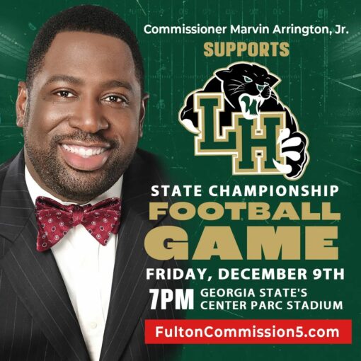 Reposted from @arringtonphillips South Fulton's Langston Hughes High @langstonhughesfootball is headed to their 2nd straight State Championship Football Game this Friday, December 9 at 7PM! The game will be held at Georgia State's Center Parc Stadium in downtown Atlanta located at 755 Hank Aaron Dr SE, Atlanta, GA 30315. Purchase your tickets to support our Panthers here: https://txtf.co/xuzd8t #SouthFulton #LangstonHughesHigh #StateChampionship #Georgia #GA #Football See more at ArringtonPhillips.com #ArringtonPhillips #Attorneys #Community #CommunityFirst #ATL #Atlanta #AtlantaCommunity #Business #Local #CommunityOutreach #Events #EventManagement #GivingBack #ATLCommunity #Atlanta #TrendingTopics #ThingsToDo #Events #Event #Eventlife #Updates #Media