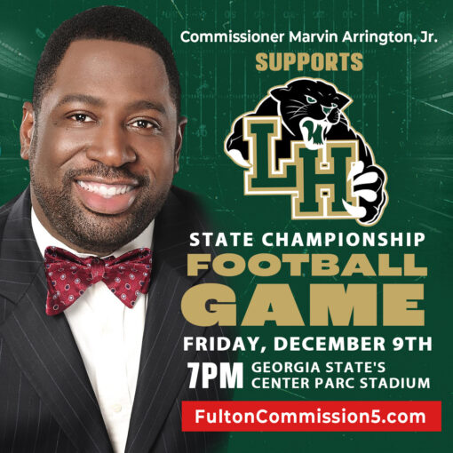 South Fulton's Langston Hughes High is headed to their 2nd straight State Championship Football Game this Friday, December 9 at 7PM! The game will be held at Georgia State's Center Parc Stadium in downtown Atlanta located at 755 Hank Aaron Dr SE, Atlanta, GA 30315. Purchase your tickets to support our Panthers here: https://txtf.co/xuzd8t #SouthFulton #LangstonHughesHigh #StateChampionship #Georgia #GA #Football See more at SWATS.com. #SWATS #Community #CommunityFirst #ATL #Atlanta #AtlantaCommunity #Business #Local #CommunityOutreach #Events #EventManagement #GivingBack #ATLCommunity #Atlanta #TrendingTopics #ThingsToDo #Events #Event #Eventlife #Updates #Media