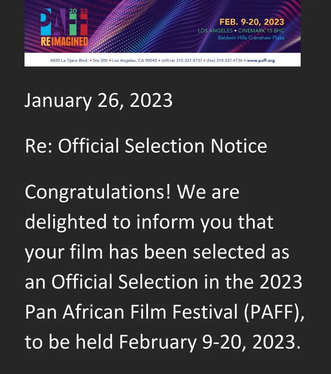 Thank you @paffnow for selecting @bolegsatl for your 2023 film festival. Join us on Saturday, Feb 18th in Los Angeles. #bolegs #bolegsatl #atl #atlanta #OldAtlanta Streaming now @appletv @google @primevideo @youtube
