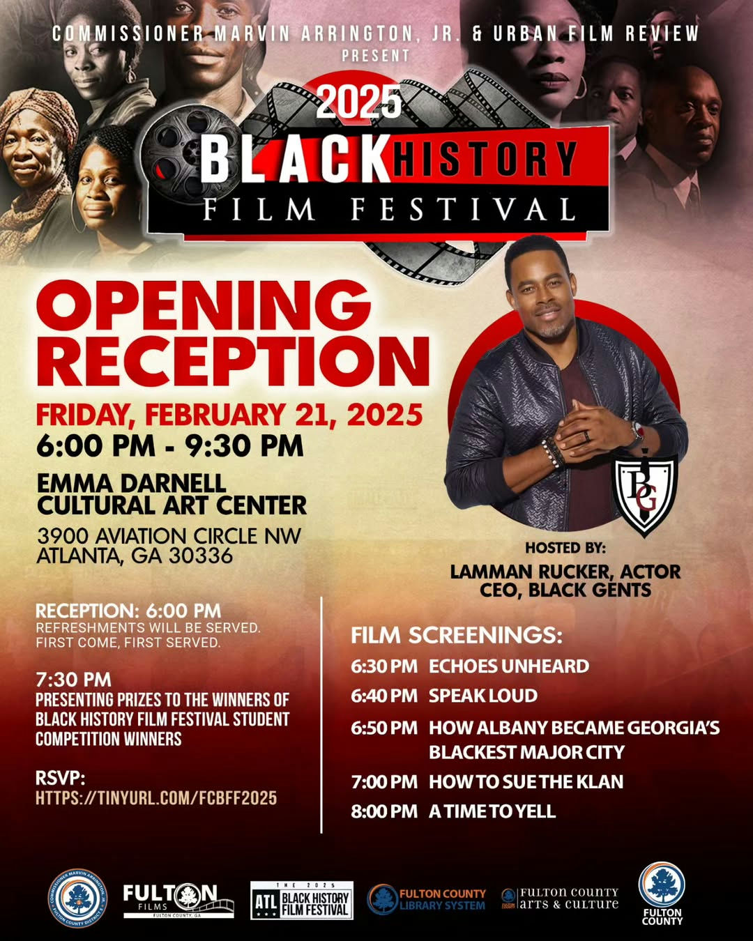 Get ready for an inspiring night dedicated to celebrating stories of resilience, culture, and achievement as we kick off the 18th Annual Black History Film Festival this Friday. Join us for an unforgettable evening where the magic of cinema meets the richness of Black history. Hosted by the charismatic Lamman Rucker, the event will also shine a spotlight on the next generation of leaders by awarding scholarships to deserving high school and middle school students. Dive into a world of impactful storytelling that honors the past while empowering the future, set against the vibrant backdrop of Atlanta's thriving cultural scene. Make sure to secure your tickets for this meaningful occasion by visiting the link in the bio. They invite film enthusiasts, history buffs, and community supporters to partake in a night that celebrates heritage and supports educational advancement. Experience the best of film and culture, and be part of an annual tradition that makes a difference in our community. Media Credit: BlackHistoryFilmFestival