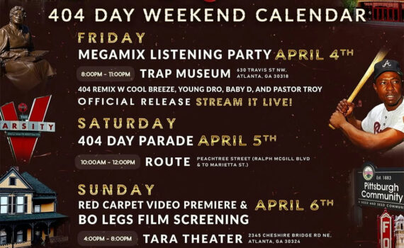 Gear up for an extraordinary celebration of culture, history, and music with the Old Atlanta 404 Day Weekend Event Calendar. Over the course of four thrilling days, Atlanta is set to showcase its legendary legacy with a series of dynamic events that capture the spirit of the city. Kick off the festivities on Friday at the Trap Music Museum with an enthralling Old Atlanta Listening Party, where the beats of the city’s past and present unite. On Saturday, take part in the vibrant atmosphere of the 404 Day Parade, featuring the highly anticipated Old Atlanta Float. Sunday brings the glitz and glamour of the Red-Carpet Video Premiere at The Tara Atlanta, including a special screening of the Bolegs ATL film. Conclude the weekend on Monday with New Music Monday at Coalition DJs ATL, spotlighting an electrifying Old Atlanta performance. It’s a celebration not to be missed, immersing attendees in the heart and soul of what makes Atlanta so iconic. To be part of this incredible lineup, register via the provided contact number 770.896.5685 for more information on securing your place at these events. They welcome all who appreciate the legacy and ongoing influence of Old Atlanta to join the festivities. Don’t miss the opportunity to celebrate four unforgettable days Media Credit: Tia Culver PR