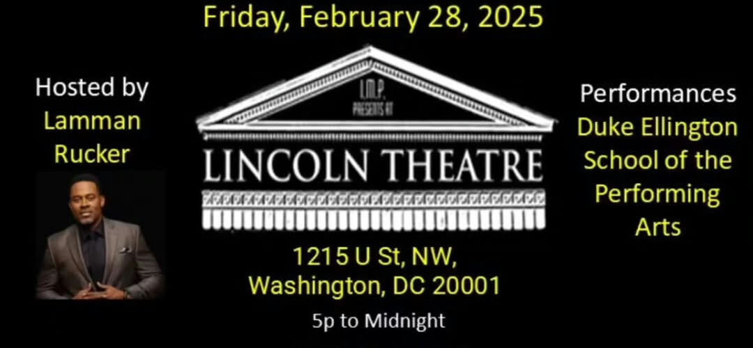 Kick off the new year with the 9th Annual DC Black History Film Festival, a celebration of cinematic excellence and cultural storytelling at The Historic Lincoln Theater on Friday, February 28, from 5 PM to midnight. Hosted by acclaimed actor Lamman Rucker, this prestigious event will feature special performances from students of the Duke Ellington School of the Arts, enhancing the festival's vibrant atmosphere. Out of 134 submissions, 11 standout films have been selected to showcase the diversity and richness of Black narratives on screen. The anticipation builds as the final film line-up is set to be announced on February 1st, marking the beginning of Black History Month. With the festival's strong community and industry support, the event promises to be an inspiring tribute to the filmmakers and the stories at the heart of Black history and culture. Be sure to secure your spot at this unforgettable event. Visit www.BlackHistoryFilmFestival.com for all the details on how to attend and become a part of this incredible celebration. They're excited to welcome film enthusiasts, cultural supporters, and anyone passionate about impactful storytelling. Join them in honoring the contributions of Black filmmakers and the vibrant history that continues to inspire. Media Credit: Marvin Arrington Jr